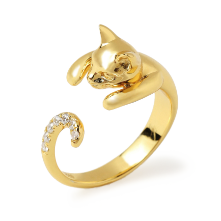 Cat Ring Gold