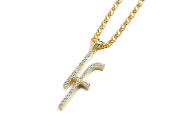 If Motif Shine Necklace Gold