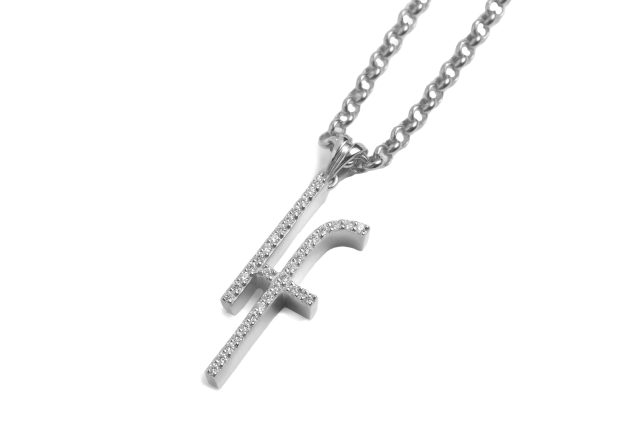 If Motif Shine Necklace Silver