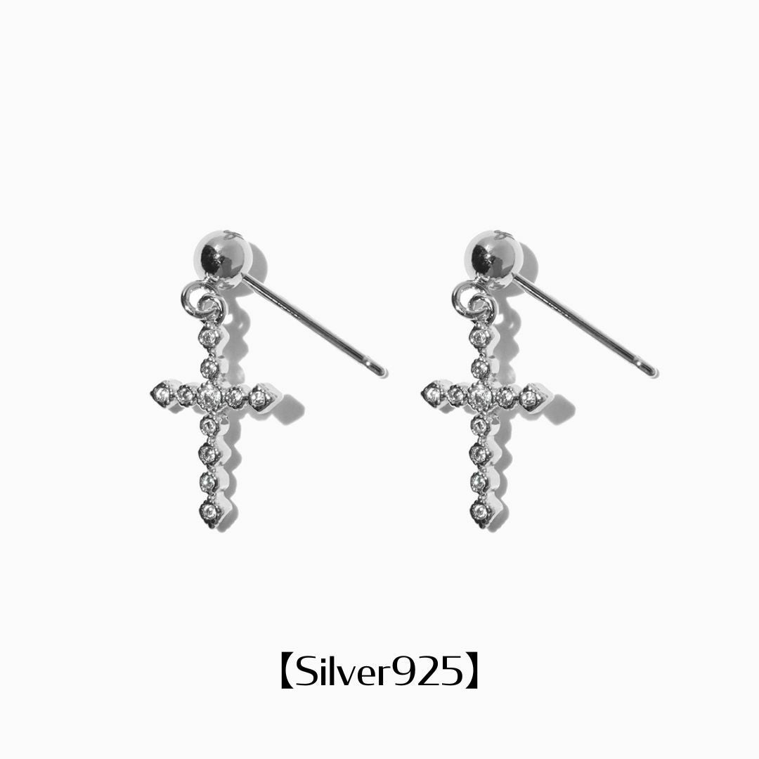 silver925 クロス Cross Pierced【Silver925】（Silver） | Infaction