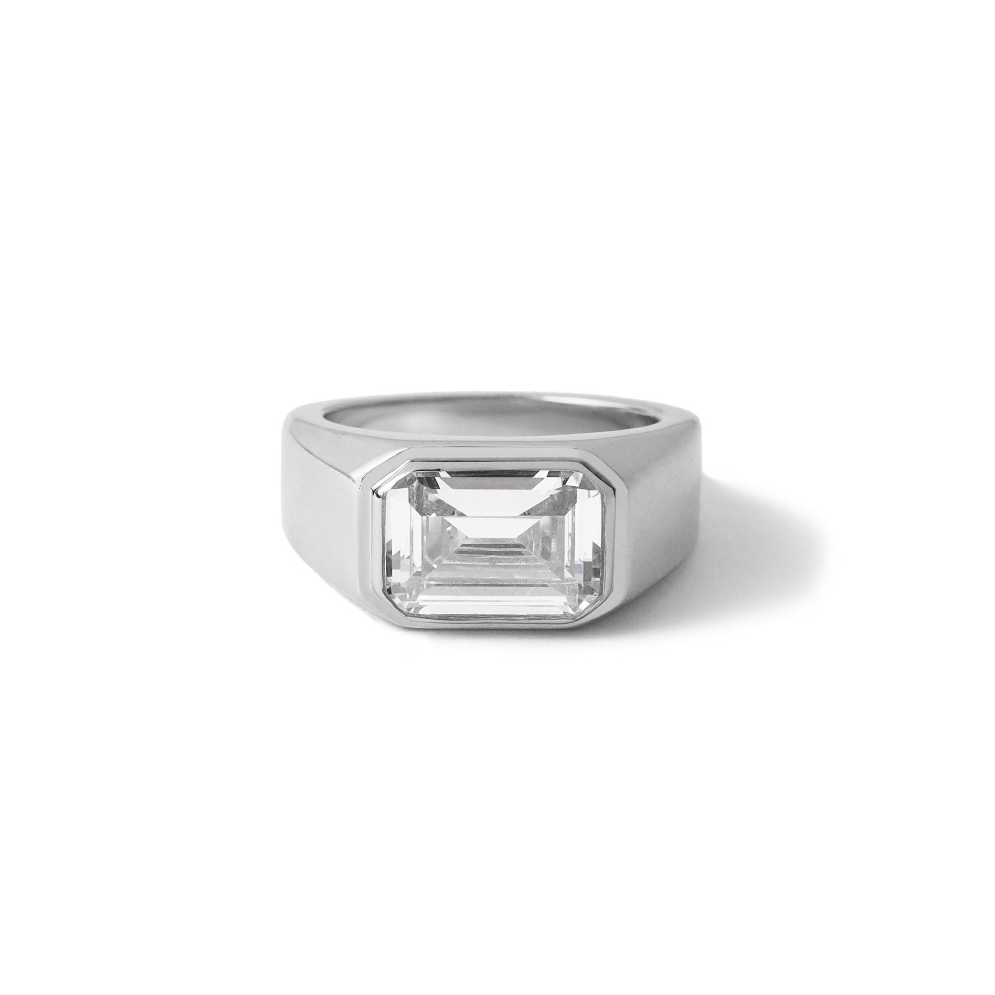 ⑦RIBERAカレッジRING Silver925 Square College Ring 【Silver925】（Silver） | Infaction