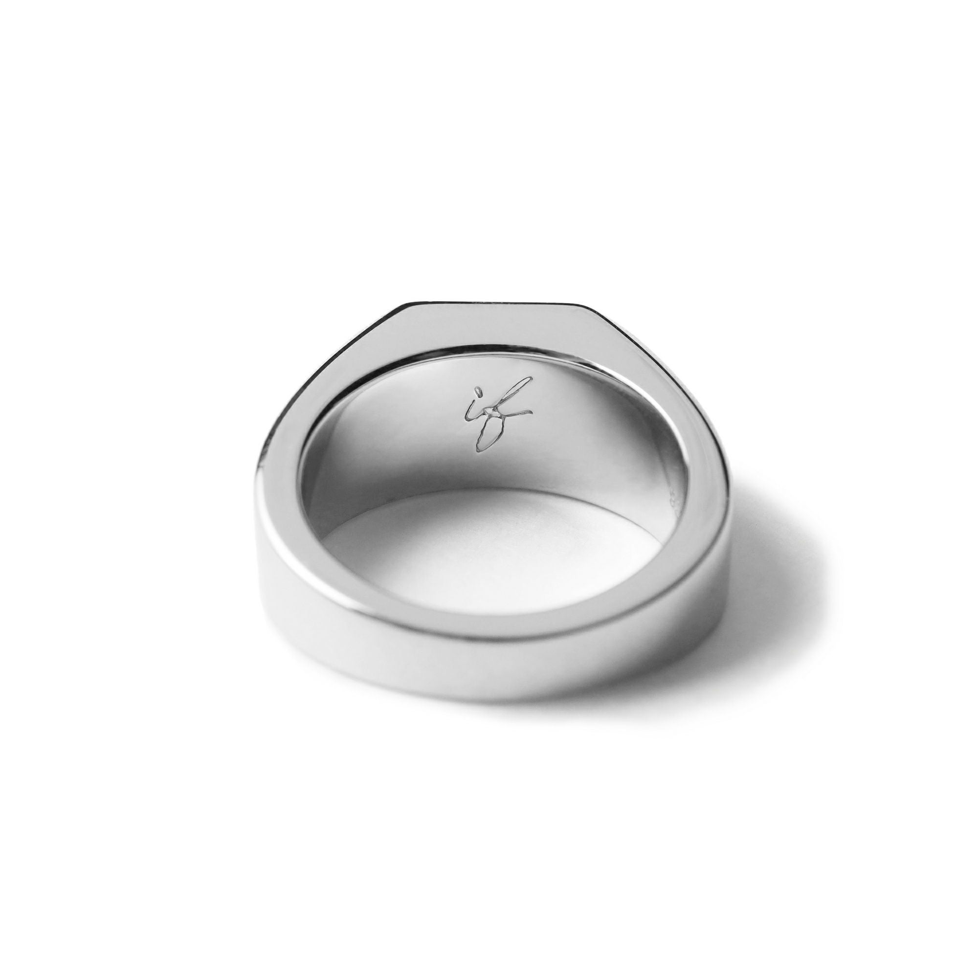 Square College Ring 【Silver925】（Silver） | Infaction