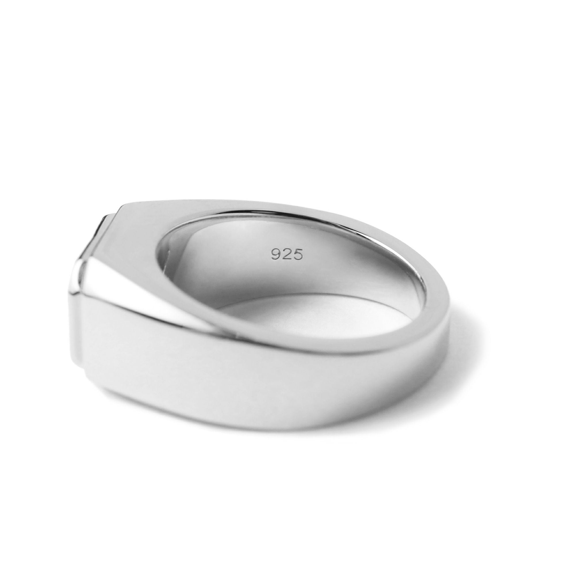Square College Ring 【Silver925】（Silver） | Infaction