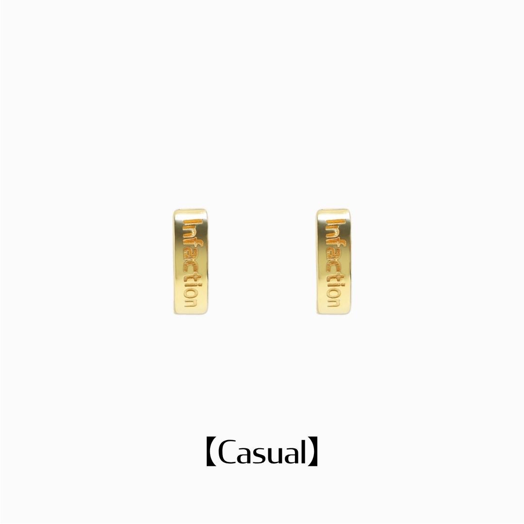 If Engraving Original Pierce【Casual】（Gold） | Infaction