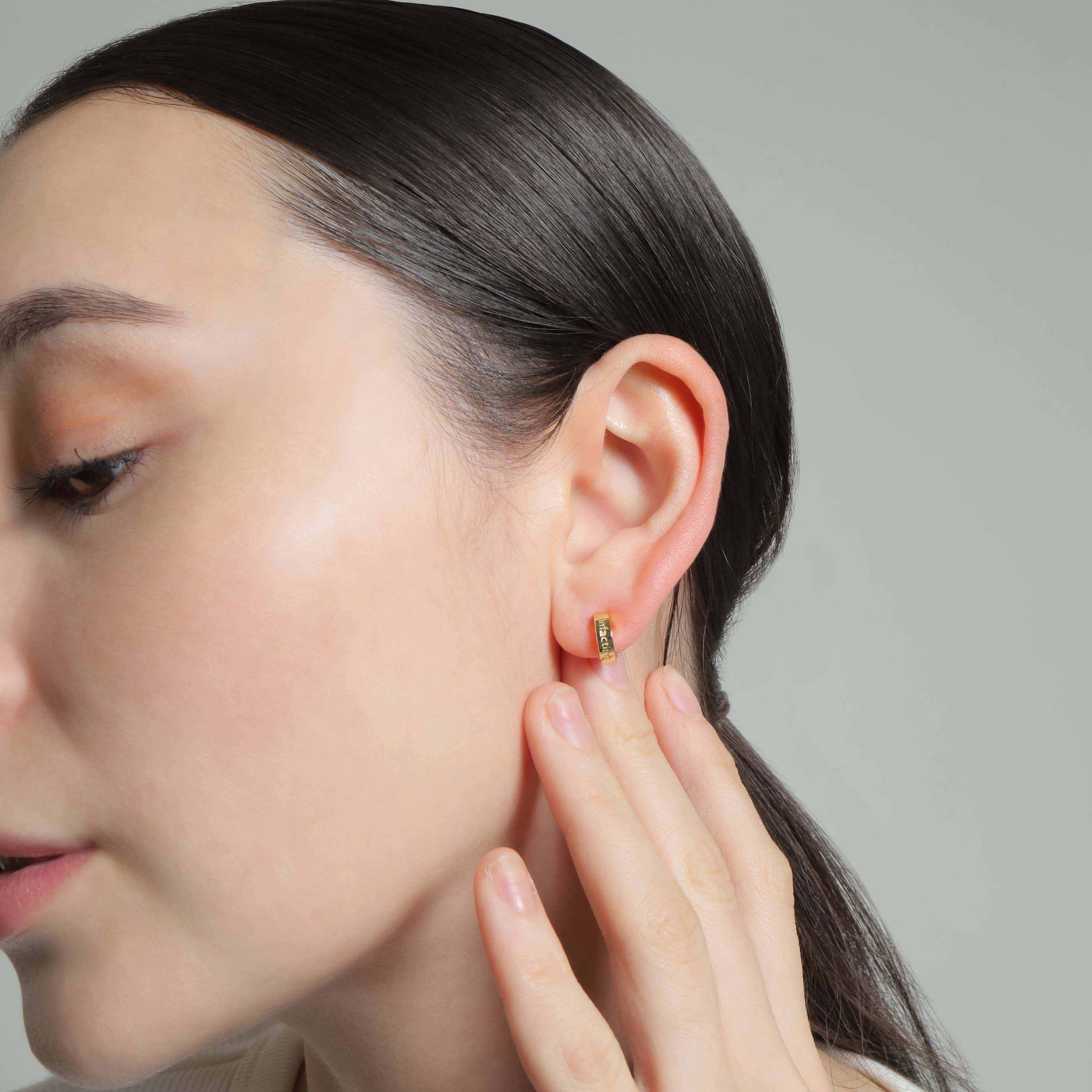 If Engraving Original EarClip【Casual】（Gold） | Infaction