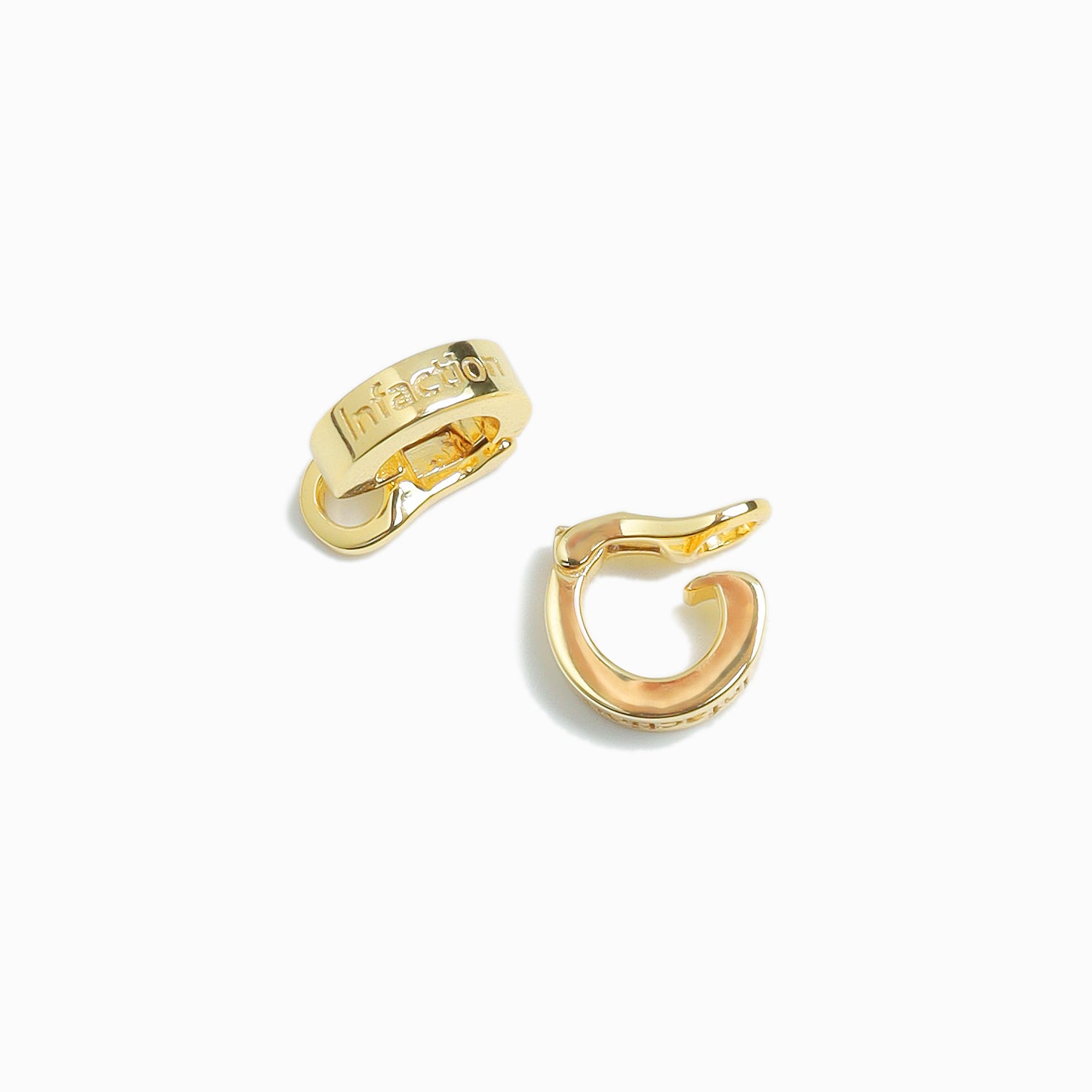 If Engraving Original EarClip【Silver925】（Gold） | Infaction