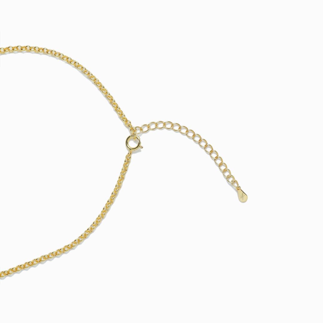 If Motif Shine Necklace【Silver925】（Gold） | Infaction