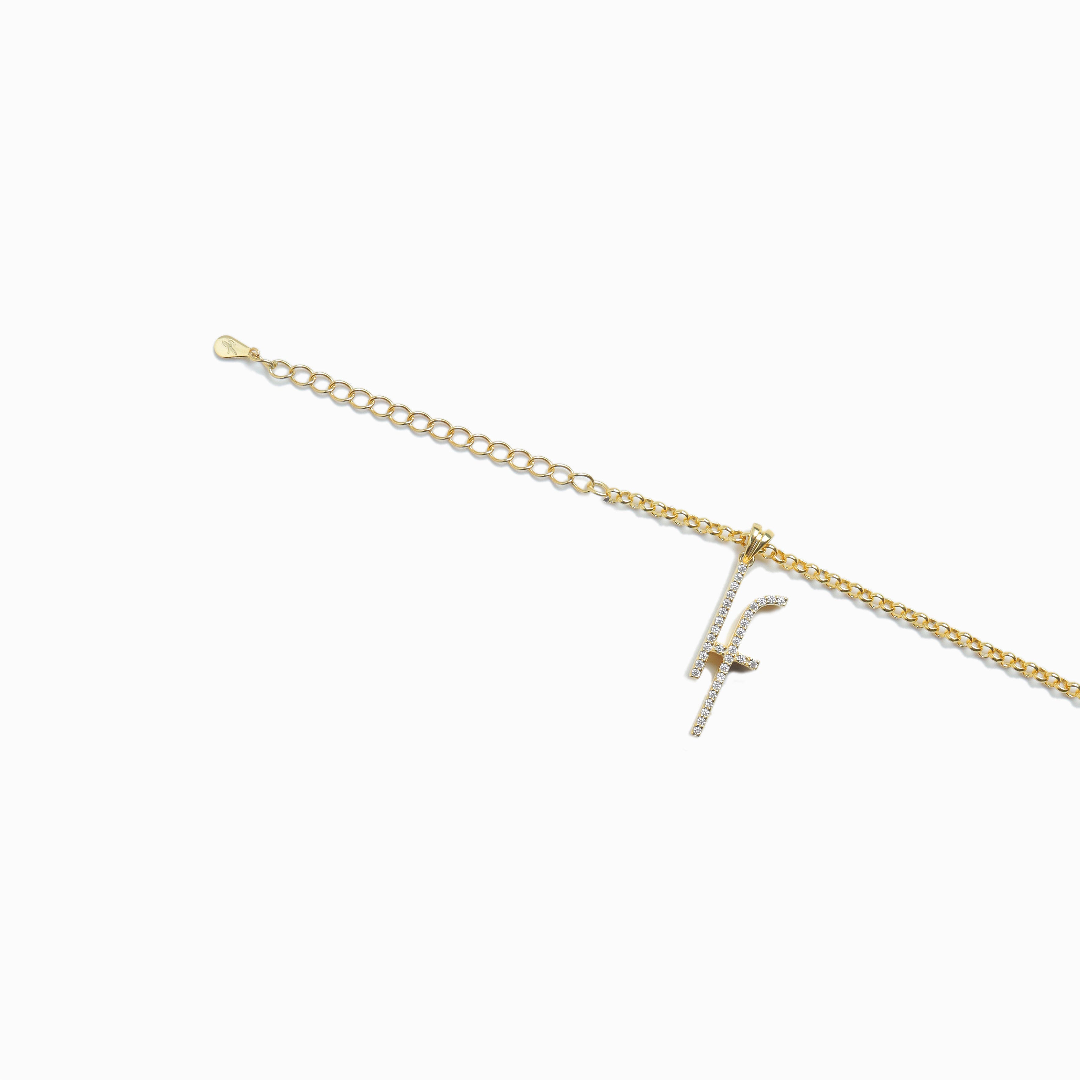 If Motif Shine Necklace【Silver925】（Gold） | Infaction