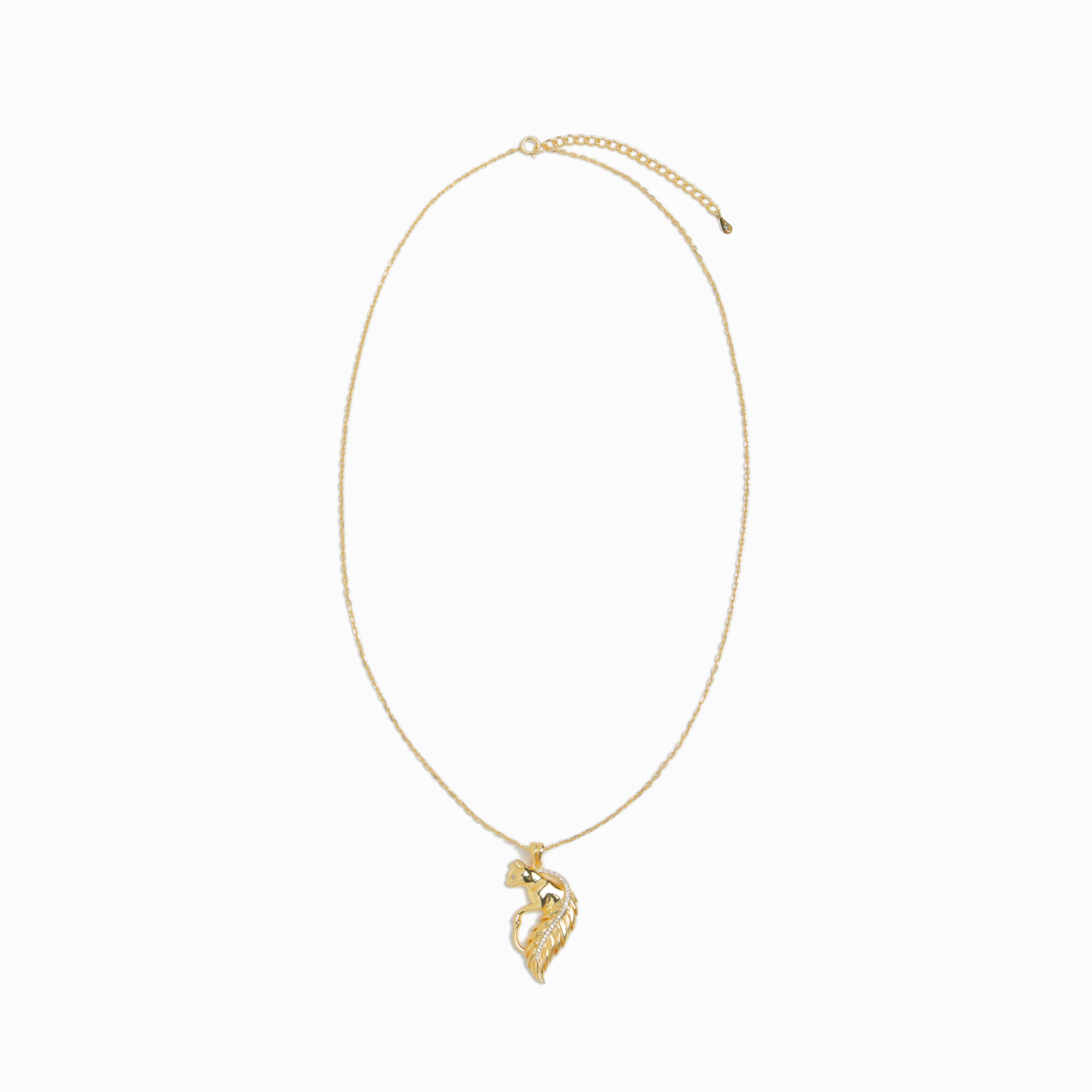Cat Necklace【Silver925】（Gold） | Infaction