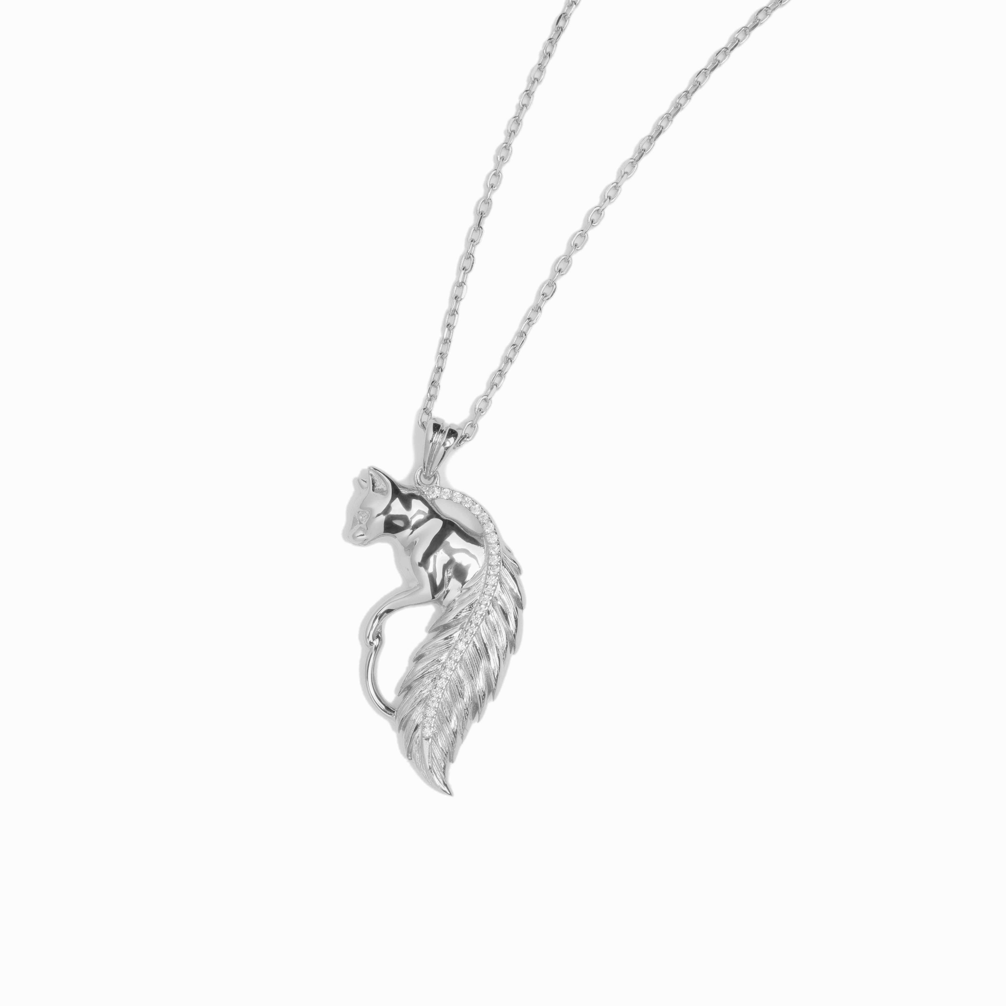 Cat Necklace【Silver925】（Silver） | Infaction